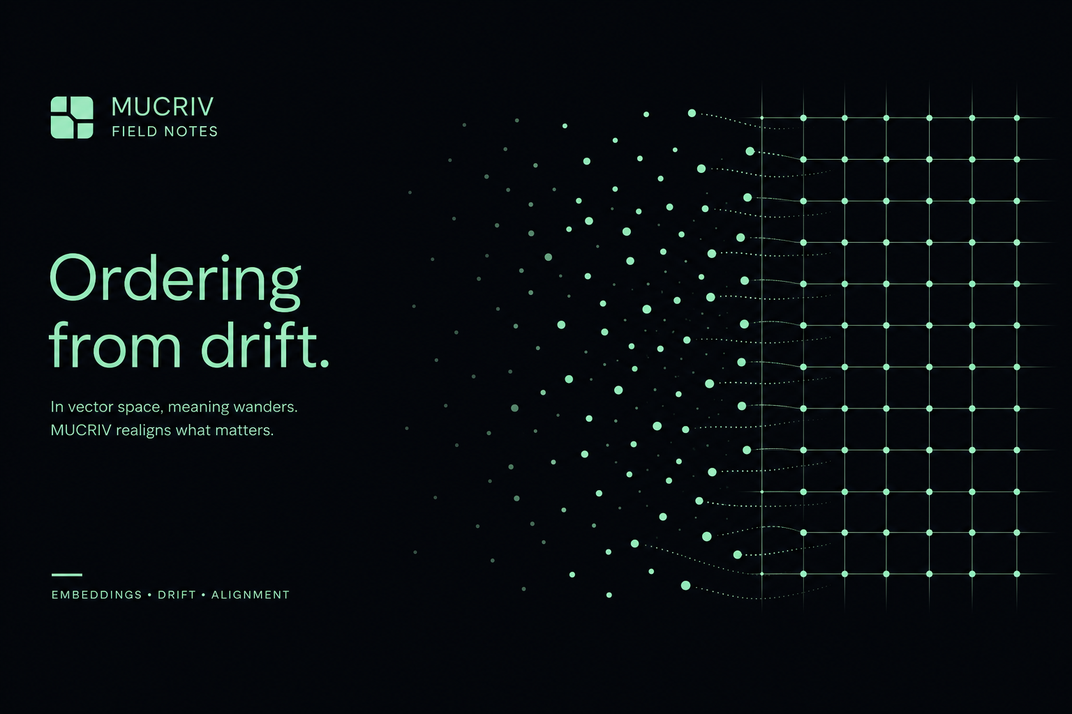 Embeddings that don't drift